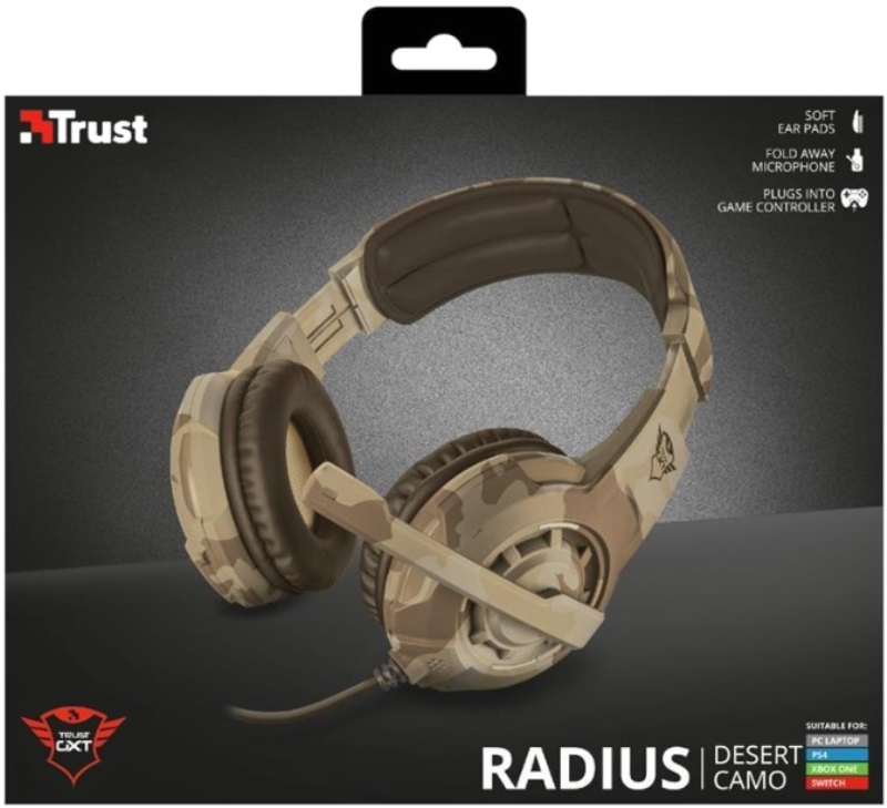 TRUST CUFFIA RADIUS GAMING GXT310C CAMOUFLAGE